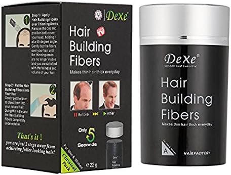 Easy to Use Lose Hair Building Fibres Black Colour 22g